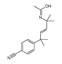 N-[5-(4-cyanophenyl)-2,5-dimethylhex-3-en-2-yl]acetamide结构式