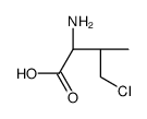 (2S)-2-amino-4-chloro-3-methylbutanoic acid Structure