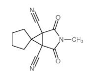 Spiro(3-azabicyclo(3.1.0)hexane-6,1-cyclopentane)-1,5-dicarbonitrile, 3-methyl-2,4-dioxo- picture
