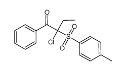2-chloro-1-phenyl-2-tosylbutan-1-one Structure