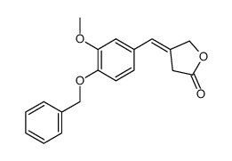 (benzyloxy-4 methoxy-3 benzylidene)-4 dihydro-3H-furannone-2结构式