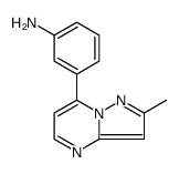 Benzenamine, 3-(2-methylpyrazolo[1,5-a]pyrimidin-7-yl) Structure