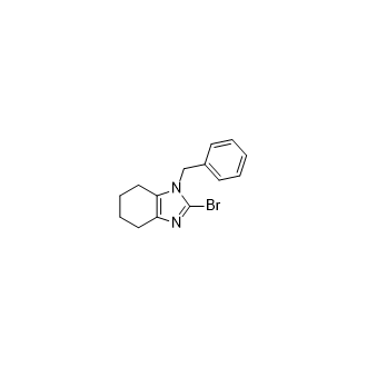 1-苄基-2-溴-4,5,6,7-四氢-1H-苯并[d]咪唑结构式