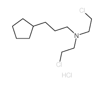 N,N-bis(2-chloroethyl)-3-cyclopentyl-propan-1-amine结构式