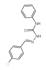 1-[(4-chlorophenyl)methylideneamino]-3-phenyl-urea结构式
