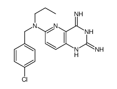 6-N-[(4-chlorophenyl)methyl]-6-N-propylpyrido[3,2-d]pyrimidine-2,4,6-triamine Structure