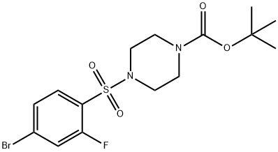 4-(4-溴-2-氟苯基磺酰基)哌嗪-1-甲酸叔丁酯图片