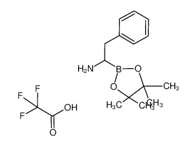 2-phenyl-1-(4,4,5,5-tetramethyl-1,3,2-dioxaborolan-2-yl)ethanamine structure