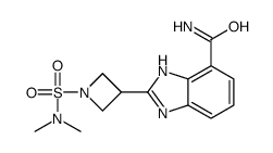 2-[1-(dimethylsulfamoyl)azetidin-3-yl]-1H-benzimidazole-4-carboxamide结构式