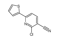 2-Chloro-6-(2-thienyl)nicotinonitrile结构式