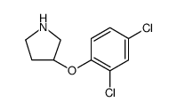 Pyrrolidine, 3-(2,4-dichlorophenoxy) Structure