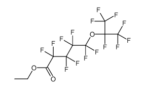 Ethyl 2,2,3,3,4,4,5,5-octafluoro-5-[(1,1,1,2,3,3,3-heptafluoro-2- propanyl)oxy]pentanoate结构式