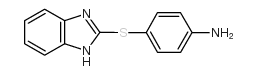 4-(1H-BENZIMIDAZOL-2-YLTHIO)ANILINE结构式