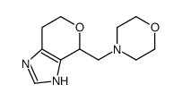 4-(morpholin-4-ylmethyl)-1,4,6,7-tetrahydropyrano[3,4-d]imidazole结构式