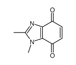 1,2-dimethylbenzimidazole-4,7-dione Structure