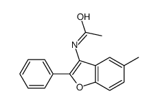 N-(5-methyl-2-phenyl-1-benzofuran-3-yl)acetamide结构式