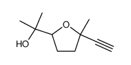 1-(5-ethynyl-5-methyl-2-tetrahydrofuranyl)-1-methylethanol结构式