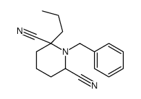 1-benzyl-2-propylpiperidine-2,6-dicarbonitrile Structure