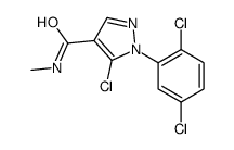 5-chloro-1-(2,5-dichlorophenyl)-N-methylpyrazole-4-carboxamide结构式