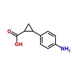 2-(4-Aminophenyl)cyclopropanecarboxylic acid Structure