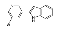 2-(5-bromo-pyridin-3-yl)-1H-indole Structure