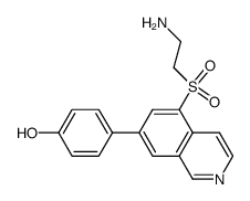 4-[5-(2-amino-ethanesulfonyl)-isoquinolin-7-yl]-phenol Structure