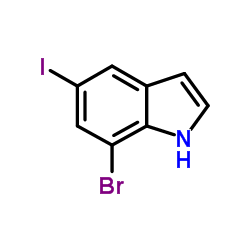 7-Bromo-5-iodo-1H-indole Structure