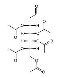 3,4,5,6,7-penta-O-acetyl-2-deoxy-L-galacto-heptose结构式