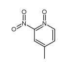 4-methyl-2-nitro-pyridine-1-oxide结构式