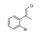 1-bromo-2-(1-chloroprop-1-en-2-yl)benzene Structure