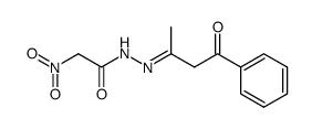 Nitro-acetic acid [1-methyl-3-oxo-3-phenyl-prop-(E)-ylidene]-hydrazide Structure
