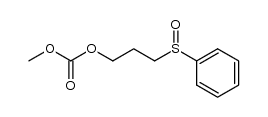 methyl 3-(phenylsulfinyl)propylcarbonate结构式