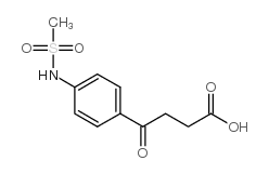 4-[(4-甲磺酰胺基)苯基]-4-氧代丁酸结构式