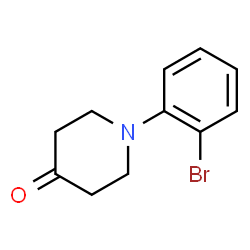 1-(2-bromophenyl)piperidin-4-one Structure