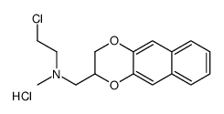 2-chloroethyl-(2,3-dihydrobenzo[g][1,4]benzodioxin-3-ylmethyl)-methylazanium,chloride Structure