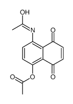 (4-acetamido-5,8-dioxonaphthalen-1-yl) acetate结构式
