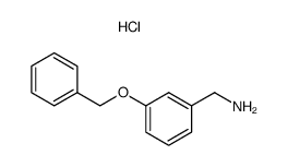 (3-(苄氧基)苯基)甲胺盐酸盐结构式