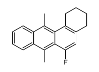 6-fluoro-(1,2,3,4-tetrahydro-7,12-dimethylbenz(a)anthracene)结构式