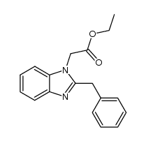 ethyl (2-benzyl-1H-benzimidazol-1-yl)acetate结构式