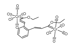 decacarbonyl-μ-{1,3-phenylenebis(1-ethoxy-2-propen-3-yl-1-ylidene)}chromium结构式