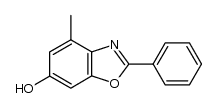 4-methyl-2-phenyl-benzoxazol-6-ol结构式