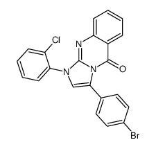 3-(4-bromophenyl)-1-(2-chlorophenyl)imidazo[2,1-b]quinazolin-5-one结构式