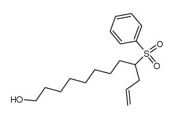 9-(phenylsulfonyl)dodec-11-en-1-ol结构式