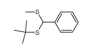 (tert-Butylthio)(methylthio)phenylmethan Structure