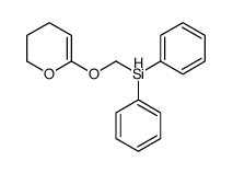 3,4-dihydro-2H-pyran-6-yloxymethyl(diphenyl)silane Structure