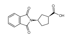 cis-3-phthalimidocyclopentane-1-carboxylic acid结构式