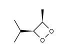 cis-3-methyl-4-isopropyl-1,2-dioxetane Structure