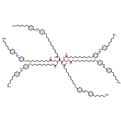 1,2,3,4,5,6-Hexa-O-[11-[4-(4-hexylphenylazo)phenoxy]undecanoyl]-D-Mannitol structure
