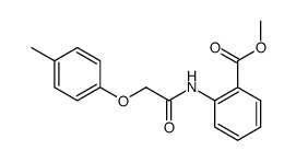 N-p-tolyloxyacetyl-anthranilic acid methyl ester结构式