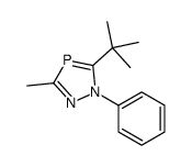 5-tert-butyl-3-methyl-1-phenyl-1,2,4-diazaphosphole结构式